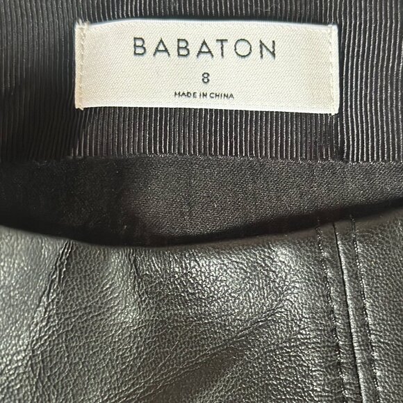 ARITZIA BABATON VEGAN LEATHER SKIRT- SIZE 8 BARELY WORN - Picture 2 of 3
